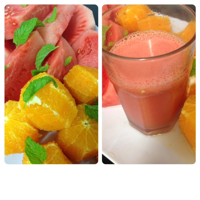 Home Fresh Organics Watermelon, Orange and mint Juice AWSNEW